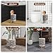 JBNJANKDAV Small Trash Can with Lid Rainbows Baby Scandinavian Baby Boho Cute Rainbows Grey Nursery Garbage Bin Pet Proof Waste Basket for Kitchen Bathroom Office Bedroom Decorative 1.8 Gallon