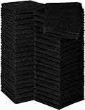 Simpli-Magic 79217 Black Cotton Washcloths, 12' x 12', 24 Pack