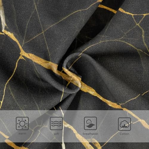 Black Marble Elegant Gold Veins Girls Underwear Toddlers 2t Cotton Panties Little Girl Cartoon Briefs Kids Undies3