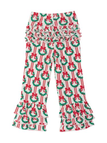 Image of RuffleButts Baby Girls Stretchy Flare - Ruffle Pants