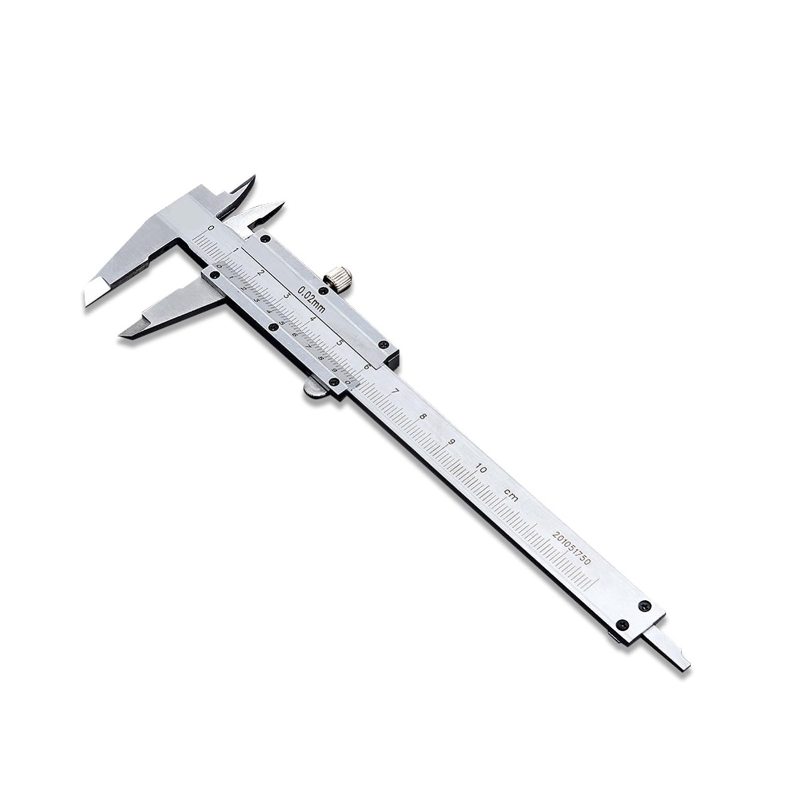 Calibrador Vernier de Acero Inoxidable, Herramienta de medición de 0-100mm, Instrumento de medición de precisión de 0,02mm, calibrador de medición de Trabajo