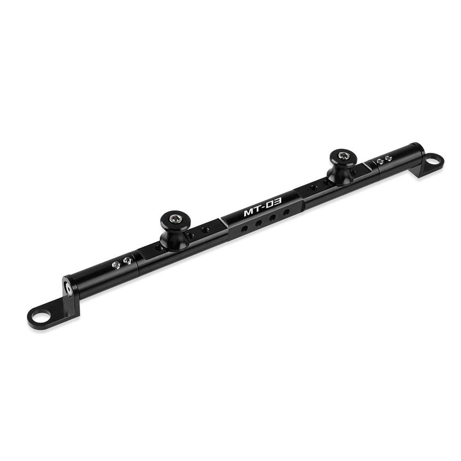 Dla YAMAHA MT03 MT-03 MT 03 Kierownica Motocykla Równowaga Bar Wspornik Nawigacyjny Poprzeczka (Kolor : CZARNY, Rozmiar : 1)