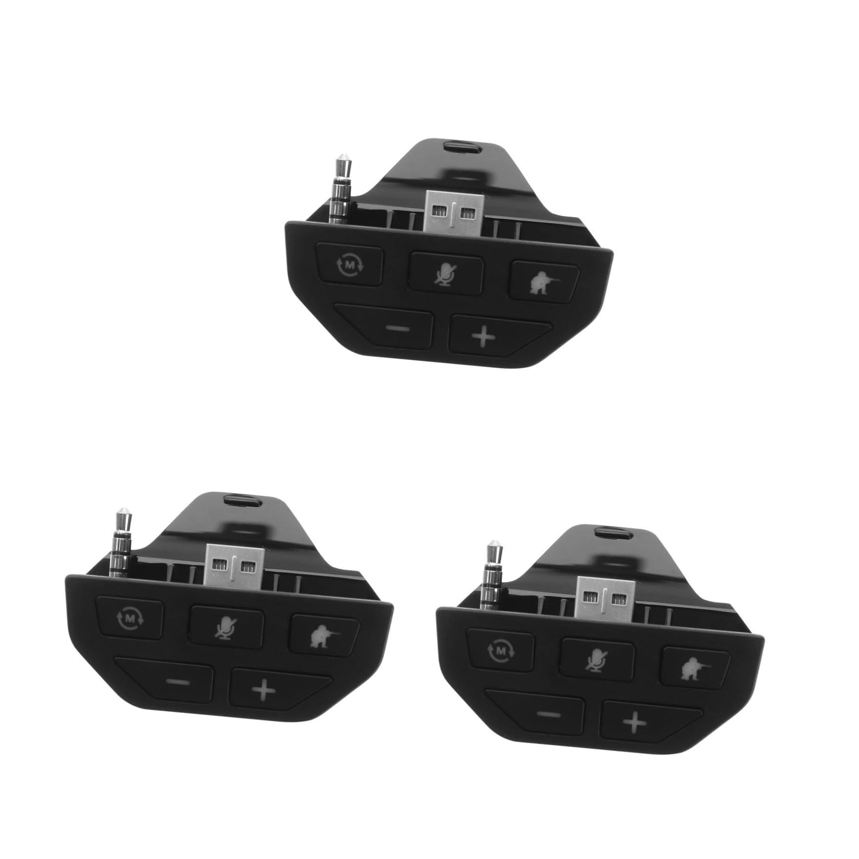 Mikikit 3pezzi Adattatore Cuffie Stereo Per One Compatibile Con Controller Microfono Incluso Design Compatto Per Gioco e Chat Audio Di Alta Qualità