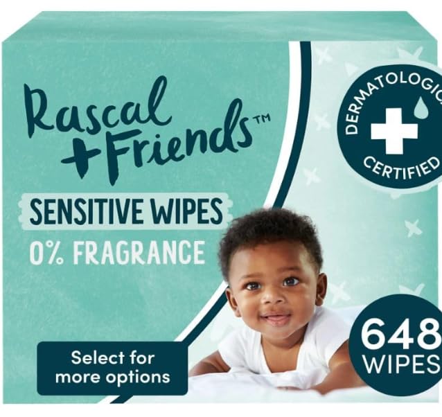 Rascal + Friends Sensitive Baby Wipes (648) -1pk
