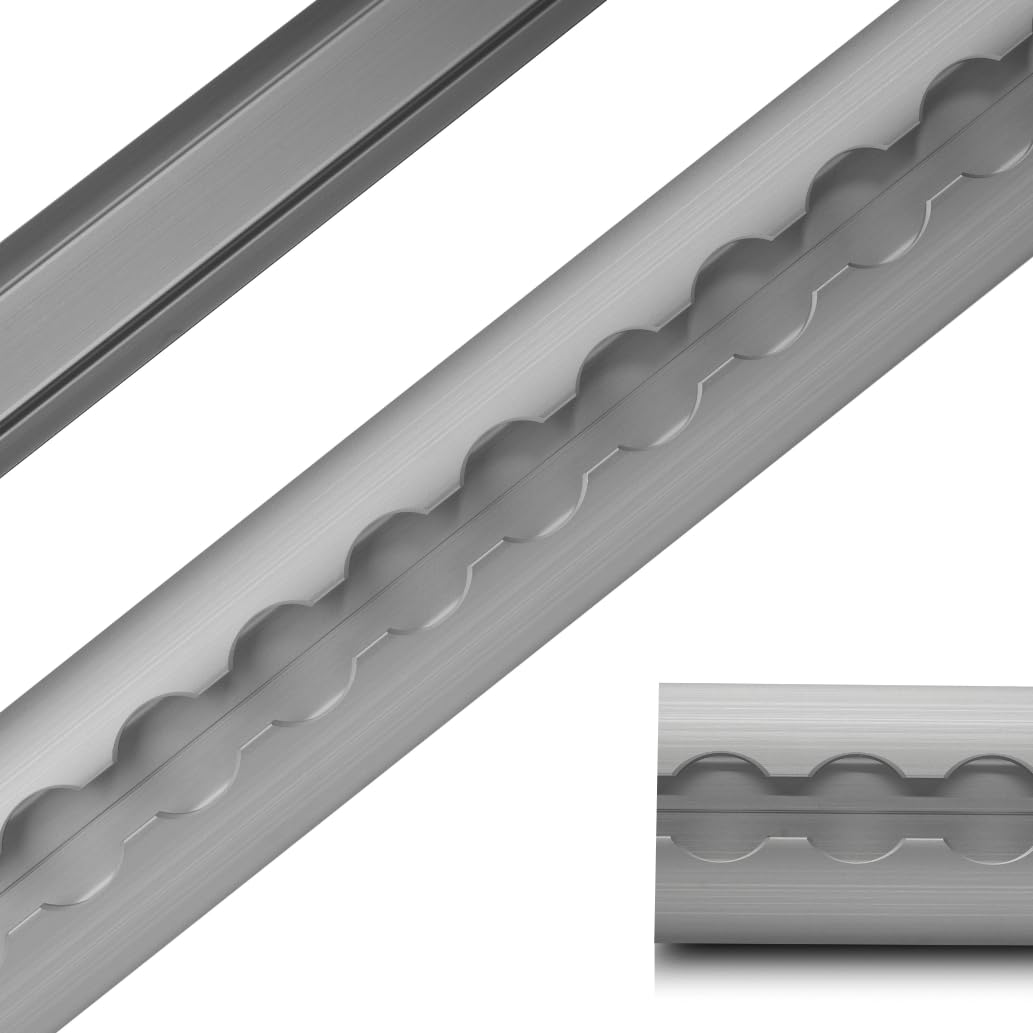 Airlineschiene Halbrund Aluminium eloxiert ungebohrt – Zurrschiene 1 m / 1,5 m / 2 m – Zurrleiste für Anhänger, Camper, PKW & LKW – korrosionsbeständig (1,5 m)