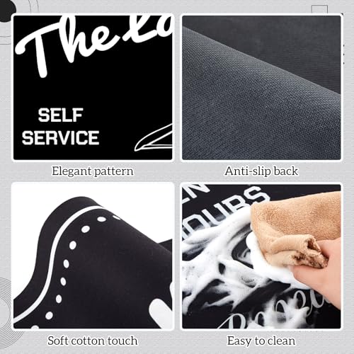 Teenyyou 54\'\' x 27.5\'\' Washer and Dryer Covers for the Top Load, Protective Dust Cover Pad for Front Load Washer, Non Slip Quick-dry Washing Machine Countertop Protector Mat for Laundry Room, Kitchen