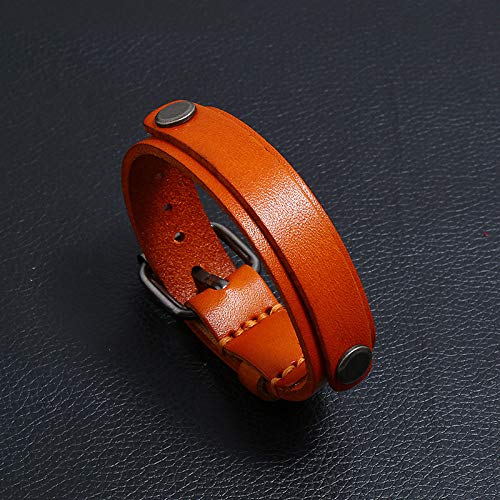Manchettes en cuir marron pour homme, cadeau personnalisé idéal pour papa et couples