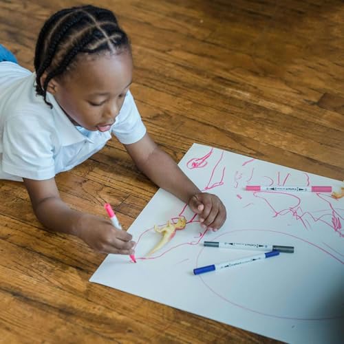 Rolo de papel para cavalete infantil, material de arte para crianças, 44 x 984 cm, rolos de papel de