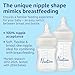 NURTIVA Baby Bottle Set for Breastfed Newborns — 2 Pack (240ml + 300ml) Soft Silicone Anti-Colic Bottles | Natural Latch, Wide Neck | Pacifier Included