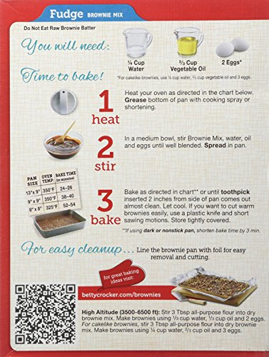 Betty Crocker Fudge Brownie Mix Family Size Pack #TOP26