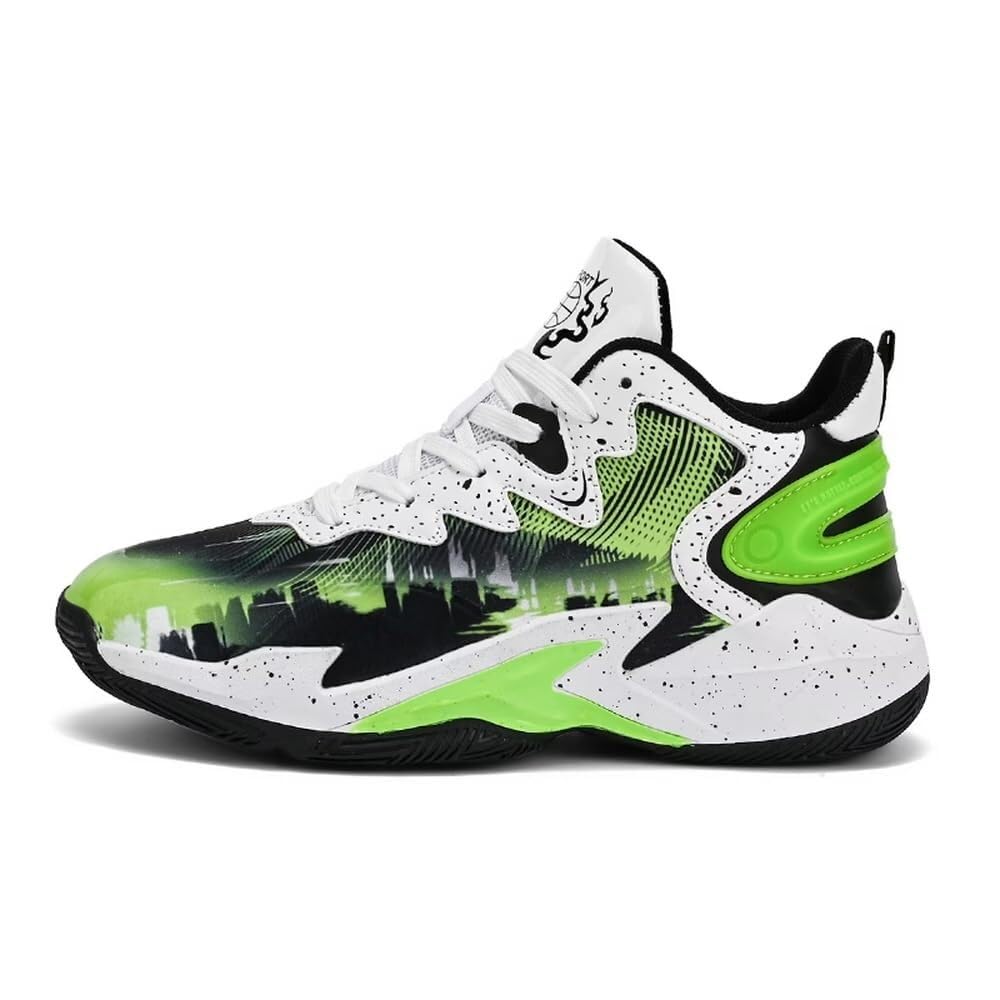 Botas entrenamiento deportivo de caña alta: zapatillas de baloncesto cómodas 5