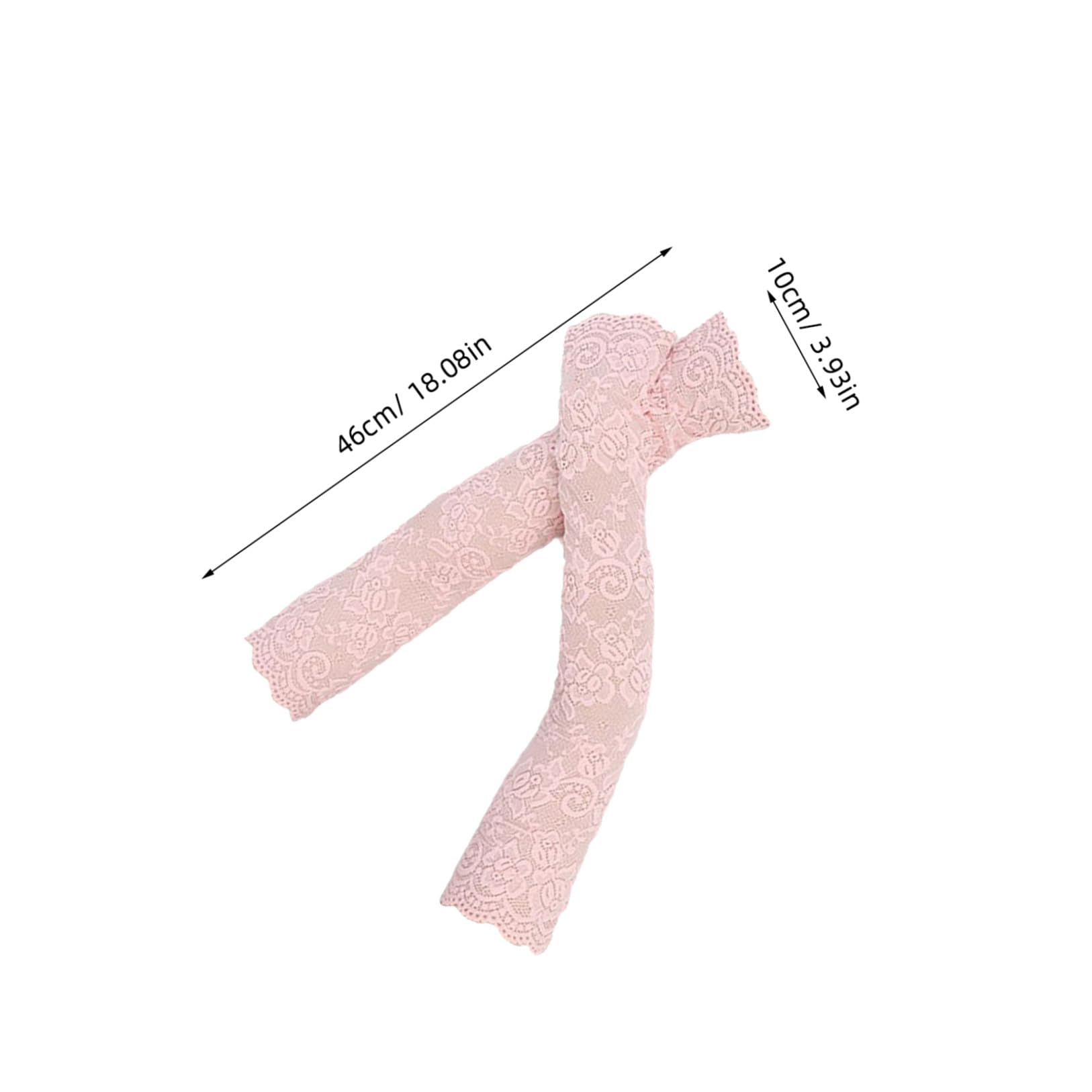 ABOOFAN 3 Paires de Manches de Bras en Dentelle D'été Longs sans Doigts Protège-Coudes Couvre-Cicatrice pour Femmes Noir Blanc Peachpink