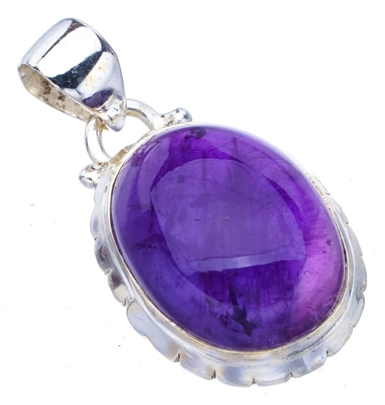 Pendentif améthyste naturelle StarGems en argent 925, le cadeau artisanal idéal