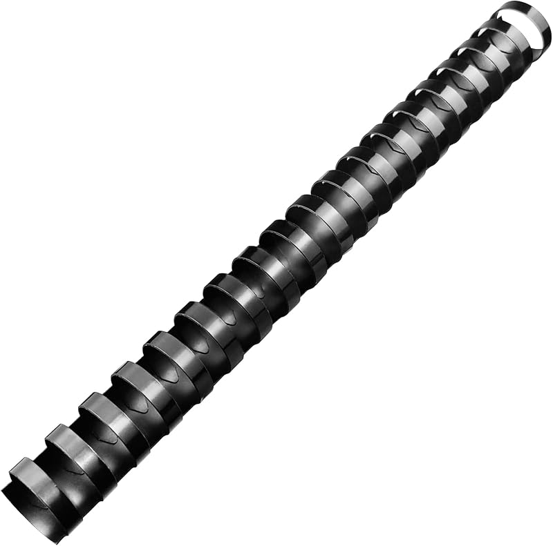 TOTiyea Paquete de 10 peines de plástico para encuadernación con 19 anillos de 1", tamaño carta de 200 hojas | peines para encuadernación, lomos combinados, negro, 8.5"x11", para educadores, referencias de enseñanza personalizadas, organización del aula, suministros de trabajo