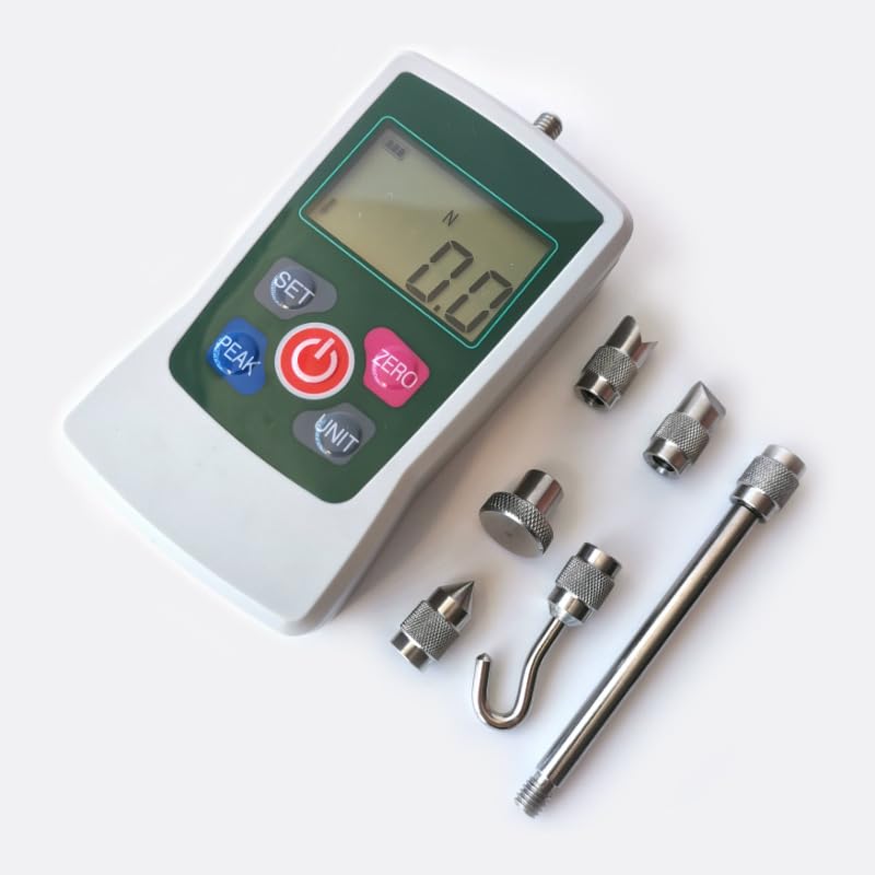 Digital Push-Pull Force Gauge Portable Force Gauge, 4 Measuring Units (N/LB/Kg/Oz), 3 Modes, Automatic Power Off/Backlight LCD/Power Off (30N/3kg)