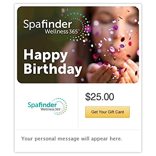 Spafinder Wellness 365 Birthday Gift Cards - E-mail Delivery