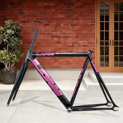 700C Fixed Gear Bike Frameset C Brake 100/120mm QR Bike Frame 53CM 55CM 57CM Aluminum Alloy Racing Track Bike Frame with Carbon Fork