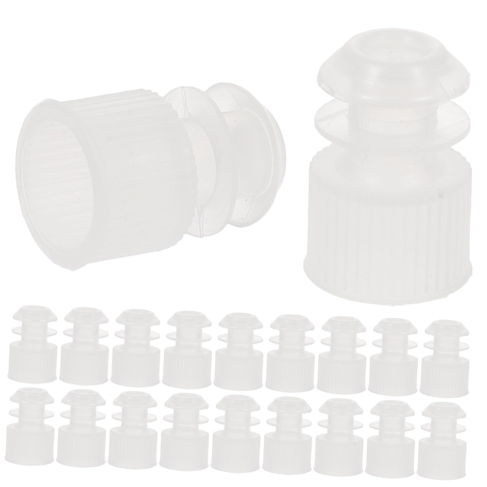 COSMEVIVI 100pcs 12mm Test Tube Plugs Shot Tubes Liquor Caps Leakproof Plastic Stoppers Random Color