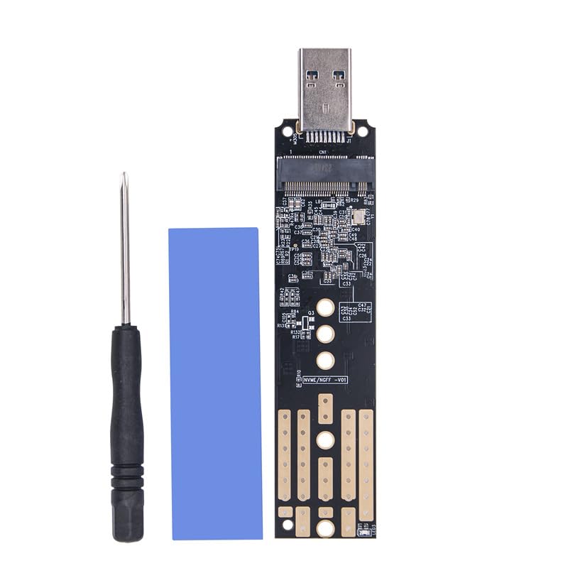 Caja externa portátil para NVME y SATA con USB 3.1 miniatura 5
