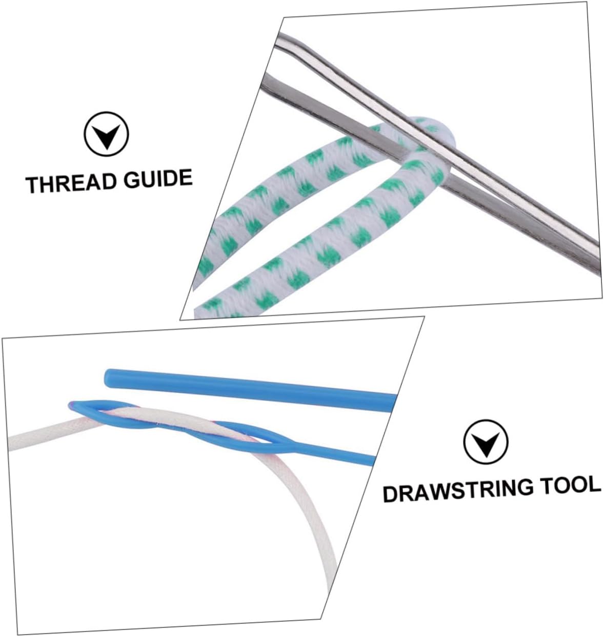STOBOK 6sets Plastic Drawstring Threaders Plastic Tools for Sewing Elastic Bands and Drawstrings for Waistbands Skirts and Projects