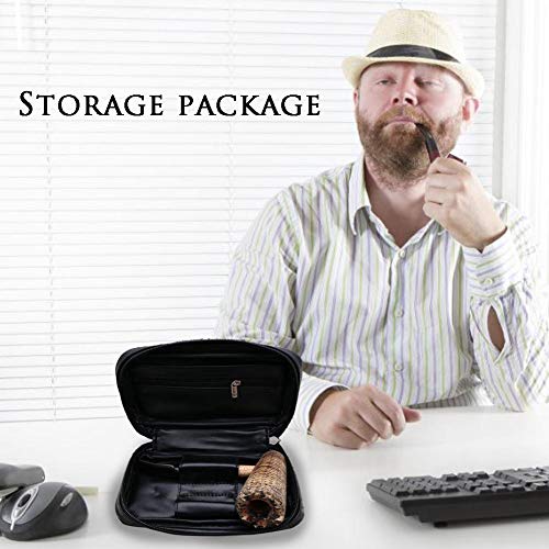 Sliveal Étui en PU Souple pour 2 tuyaux à Tabac et Autres Accessoires (ne Comprend Pas de tuyaux et Accessoires) cohérent