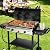 VIVOHOME 2-Burner Outdoor Griddle Station with Detachable Griddle Plate, Portable Propane Gas Stove with 2 Wheels, Multifunctional BBQ Grill for Backyard, Camping, and Tailgating