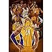 123 Life Kobe płótno sztuka ścienna, plakat do koszykówki, plakat Kobe Bryant, czarny plakat Mamba dla fanów koszykówki, dzieci i dorosłych, bez ramy (40 x 61 cm)