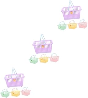 TOYANDONA 12 Peças Cesta De Armazenamento Brinquedos Infantis Cesta De Piquenique Para Crianças Brinquedos Para Crianças Cozinha Fingir Brincar Brinquedos Lembrancinhas De Festa Infantil