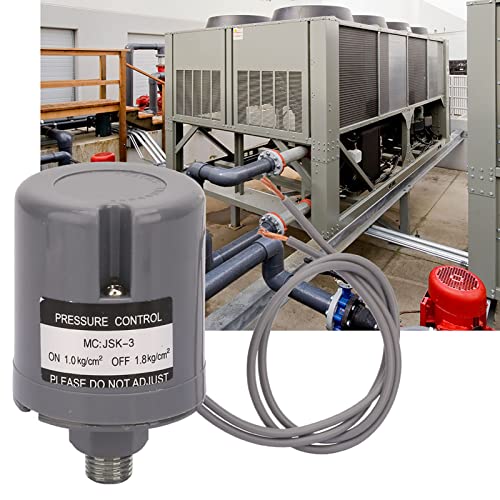Haofy Interruptor de Presión de Bomba de Agua Mecánico Automático de 220 V, Duradero para Bomba Universal, Corte de Energía para de Automática, Ideal para Bombas Autocebantes/impulsor (1,0-1,8