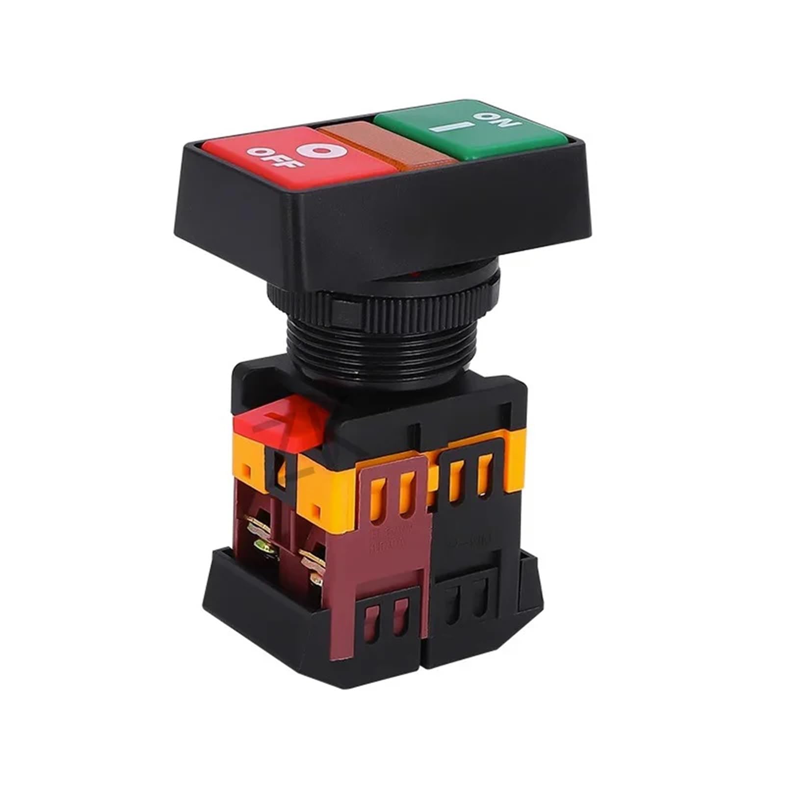 22 mm/25 mm/30 mm APBB-22/AS22/PPBB-30 Interruptor de botón de parada de encendido/apagado 10 A/660 V Auto-reinicio/momentáneo 1 pieza ﻿(Blue,24v)