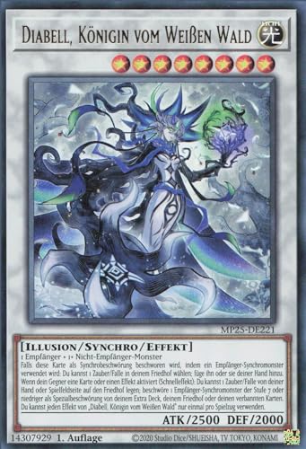 Diabell, Königin vom Weißen Wald MP25-DE221 Ultra Rare Deutsch Boosterfrisch 1. Auflage - 2025 Mega-Pack Tin - mit ReCollectibles-Versandschutz - für Yu-Gi-Oh!