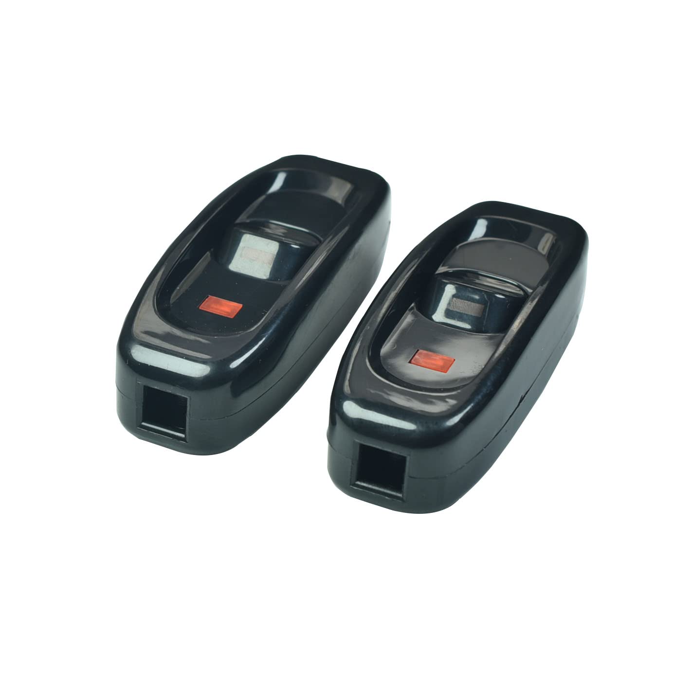 YCSSSD Inline Cord Switch On/Off 10A 250V Lamp Replacement Appliance Electric Power Rocker for Table Lamp Desk Light Bed Gw320. Black (2 Pack)