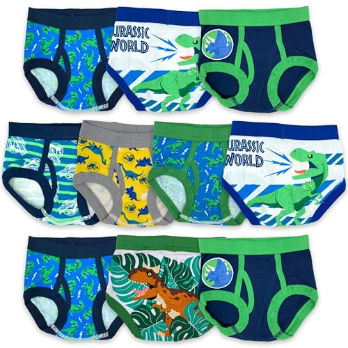 Catálogo para Comprar On-line Camisetas interiores para Niño , listamos los 10 mejores. 46 Jurassic World Jurassic - Ropa interior para niños, Jurassic 10pk Bragas, 2-3T