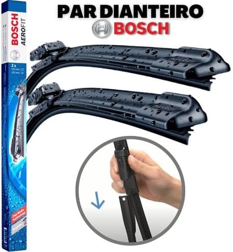 Palheta Par Limpador Dianteiro Parabrisa Original Bosch GM PRISMA ONIX 2013 à 2018