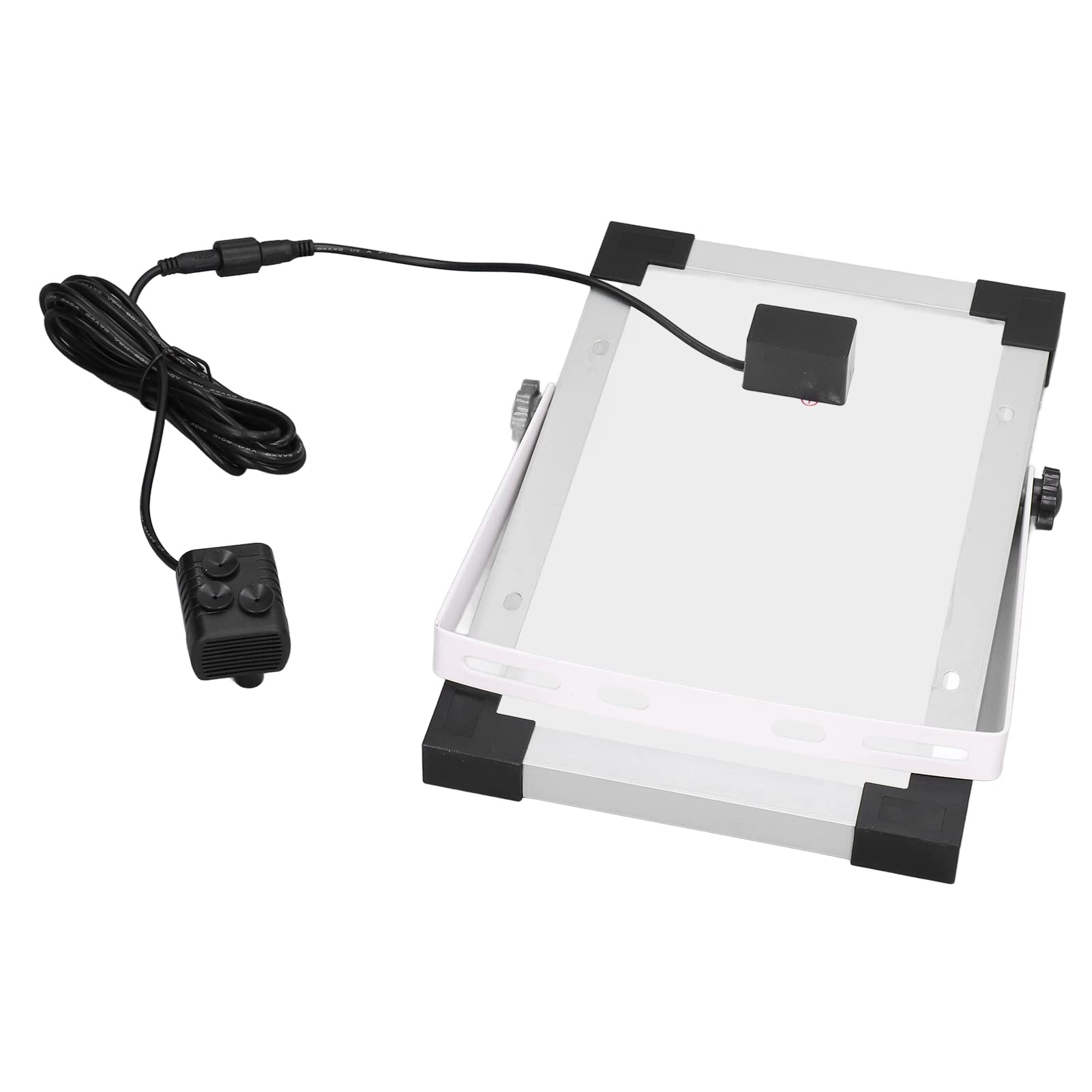 Cocoarm Fontana Solare Pompa per Fontana Solare in Silicio Monocristallino ABS 5W 10V con Testa da 200 Cm Flusso 190L H 4 Ugelli per Bagno per Uccelli Stagno Piscina Giardino Giochi d'Acqua