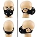 AxPower 4 Pack Dust Mask Anti Pollution PM2.5 Face Masks Washable Reusable Dustproof Respirator Safety Mask with 12 Activated Carbon N99 Filters Made for Men Women Outdoor Activities (4 Packs, Black)