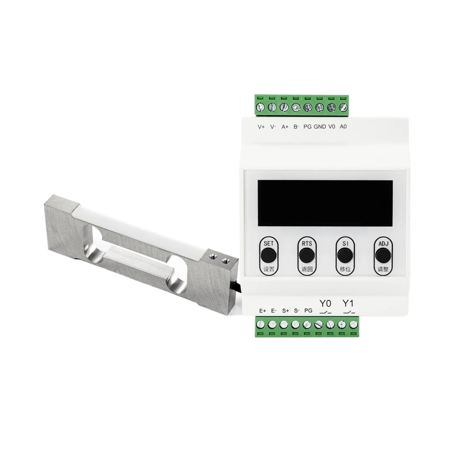 MXXDMOPD Load Sensor with Display Indicator Compression Force Test Weight Pressure Output Cell 1kg