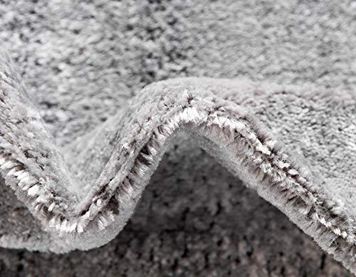 Rugs.com Oregon Collection Rug – 4 Ft Square Gray Low-Pile Rug Perfect For Living Rooms, Kitchens, Entryways #TOP7