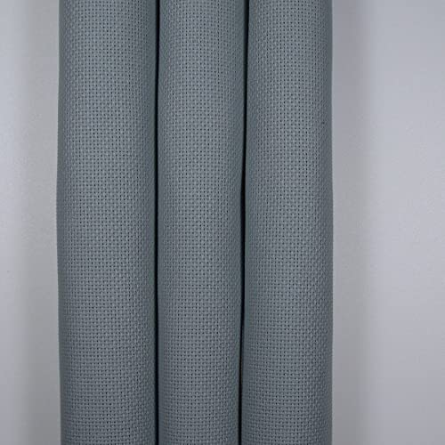 Image of KCS 3 pc of 15 inch x 18 inch Counted Cross Stitch Cotton Aida Cloth Needlework Rolled Fabric Box,16CT,Sea Foam