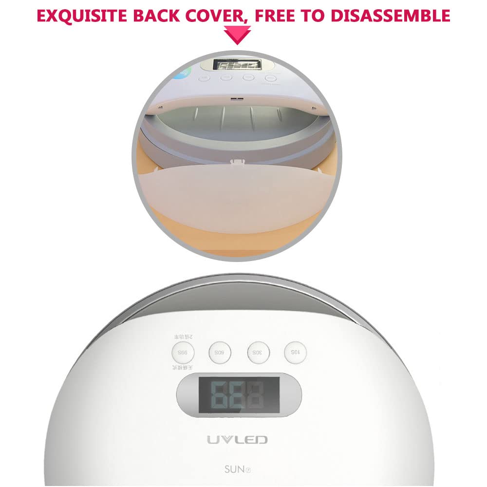 lampade per nail art. Lampada for unghie senza fili da 48 W, asciugacapelli professionale a LED ricaricabile, lampada for polimerizzazione smalto senza fili Strumenti for manicure for nail art, for la