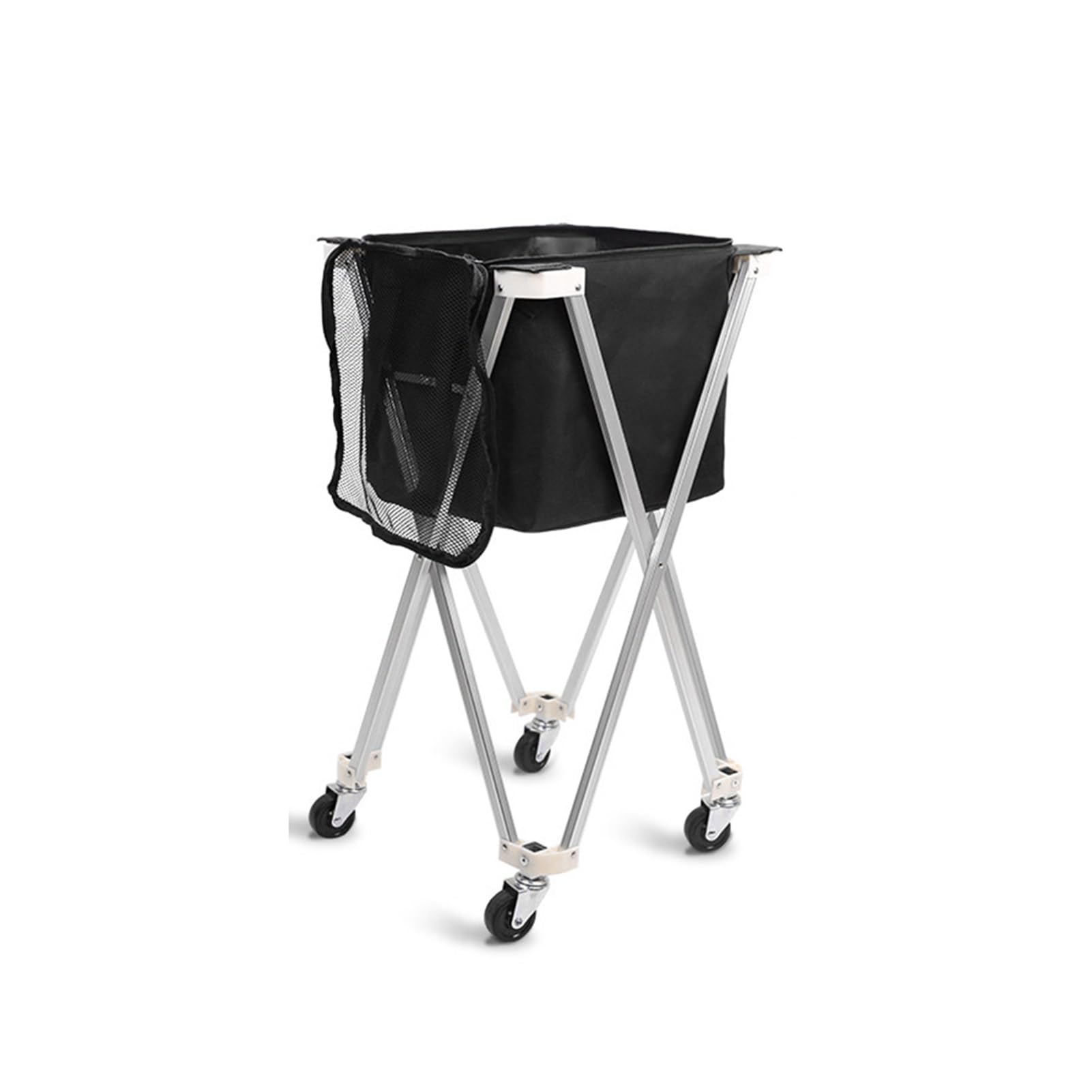 Genérico Carro Plegable For Tolva De Pelotas Tenis con Bolsa Extraíble For
