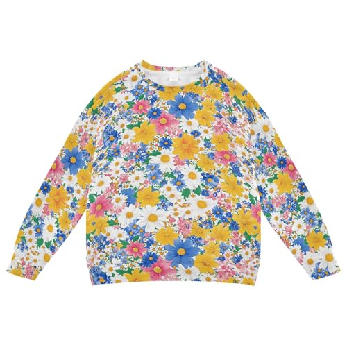 JUNZAN Spring Flowers Peach Blossom Little Boys Sweatshirts Hoodies Fleece Kids Pullover Hoodie Sports 4T