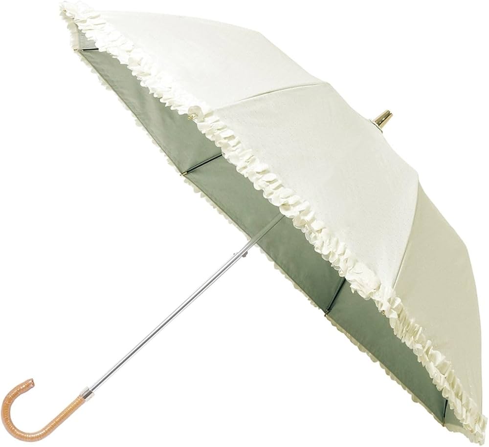 LANVIN ランバンオンブルー ドビーフリル 晴雨兼用 折りたたみ傘 ブラウン Amazon | ムーンバット 【ランバン オン ブルー】 日傘 折りたたみ傘