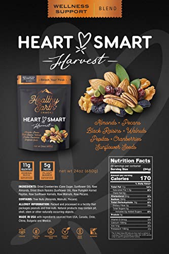 Mixed Nuts Unsalted | Trail Mix | Trail Mix Without Peanuts | Sugar Free Snacks | Gourmet Snacks, Protein Snacks, Gluten Free, No Preservatives, High Fiber Snacks, (Wellness Support, 20 Servings) #TOP5