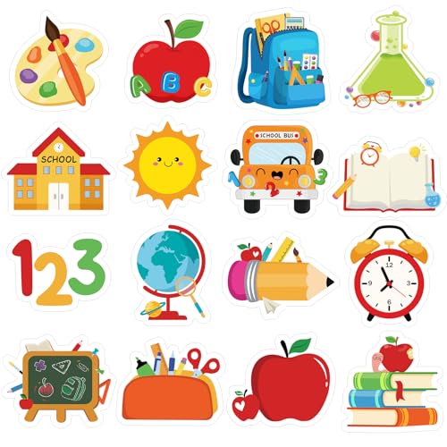 COCHIE 1 1/2 Cute Preschool Kindergarten Back to School Stickers 480PCS Pre-K Self-Adhesive Sticker Reward Sticker Decal Labels for Kids Toddlers Students Classroom Must Haves (Back to School)