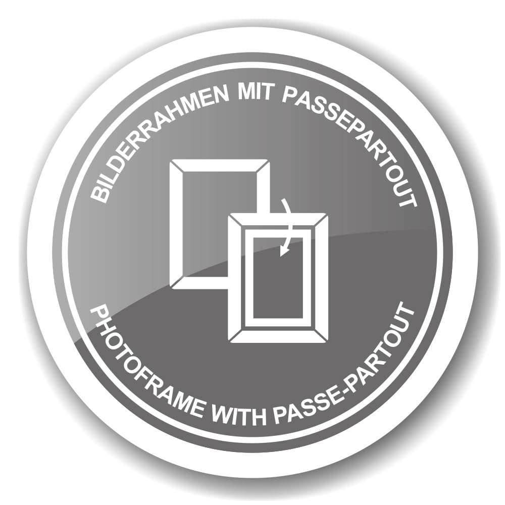 EDZARD Bilderrahmen Fano (Foto 15x20 cm) mit Passepartout, versilbert anlaufgeschützt