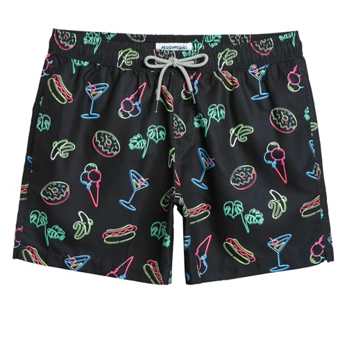 Image of maamgic Mens Swim Trunks 5 Inch with Mesh Liner Breathable for Beach