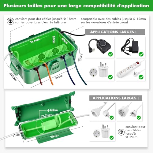 Boîtier extérieur contre les courts-circuits RESTMO boîte électrique étanche IP44 - 4