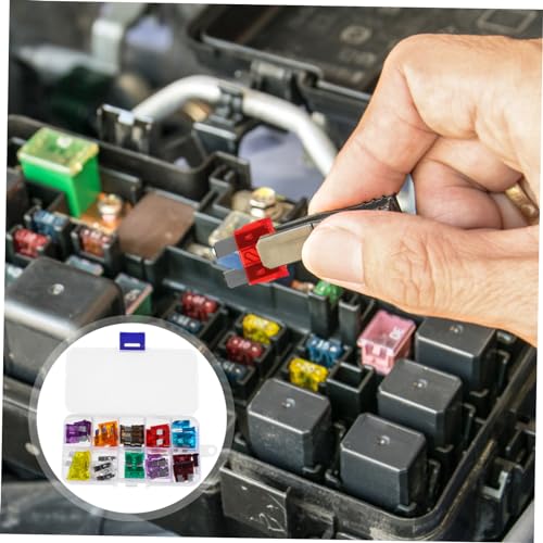 Kit de fusibles automotrices Luxshiny, 50 piezas, diseño compacto, compatibilidad versátil para dispositivos de automóvil miniatura 5