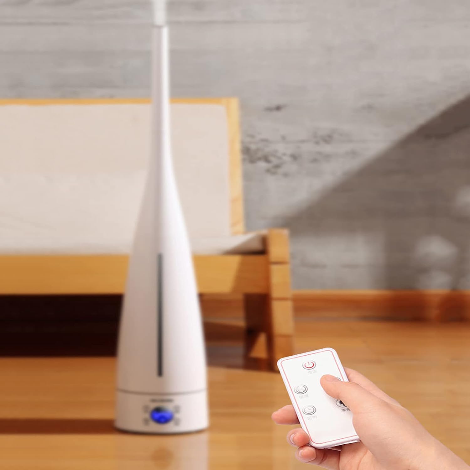 Floor Standing Humidifier Air Purifier Large Capacity Large Spray Infrared Remote Control Touch Screen Intelligent Constant Humidity Timing Function (Standard Edition)